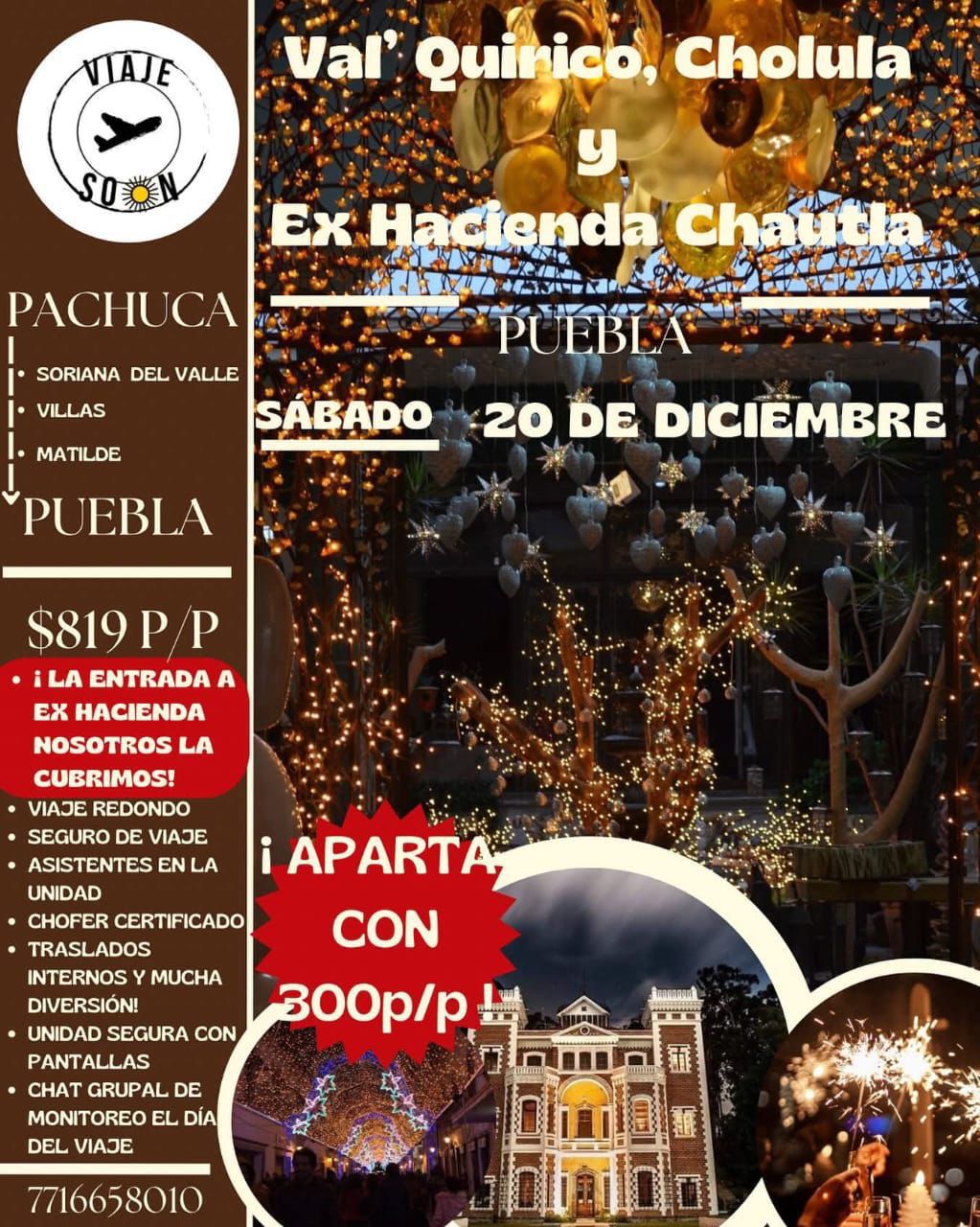 Viaje a Val'Quirico y Cholula